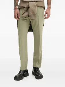 Брюки с отглаженными стрелками HUGO, зеленый