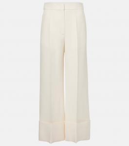 Широкие брюки Crepe Couture Valentino, Avorio