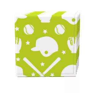 Набор салфеток, 100 % полиэстер, набор из 4 шт., бейсбольное снаряжение 18x18 дюймов