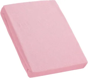 КУМ простыня "махровая простынь", махровая простыня KUM 90-100х190-200 см, 2 шт., розовый