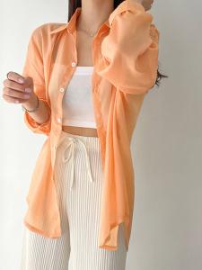 Рубашка с длинными рукавами Doux Belle, цвет Orange