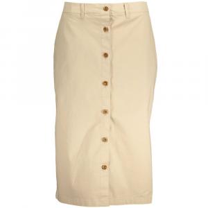 Бежевая хлопковая женская юбка Gant