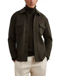 Рубашка с длинными рукавами и пуговицами спереди, модель Лиам Reiss, зеленый