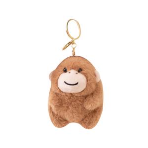 Очаровательный брелок для рюкзака бамбуковая трубка панда мини кукла плюшевый кулон 15 см высота Happy Fish, коричневый