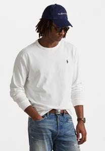 Футболка Polo Ralph Lauren CLASSIC FIT JERSEY LONG-SLEEVE T-SHIRT, White/Dark Blue