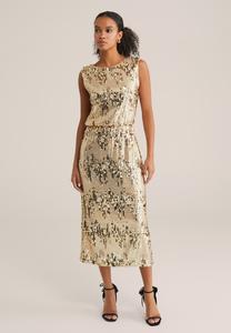 Платье WE Fashion Cocktail dress / Party dress, Gold/Gold-Coloured