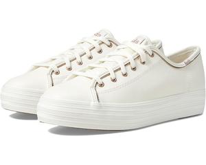 Кроссовки Keds Triple Kick Leather, цвет White/Rose Gold