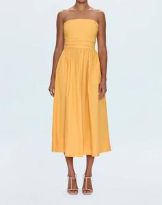 Флоренс платье с открытой спиной в цвете папайя PISTOLA, Papaya