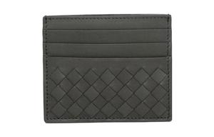 Кожаный кардхолдер Regular мужской серый Bottega Veneta
