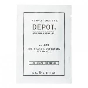 400 Shave Specifics № 403 Смягчающее масло перед бритьем «Сладкий миндаль» - 5 мл Depot