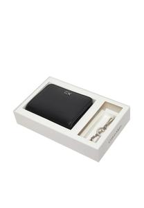 Кошелек мужской и брелок Calvin Klein подарочный набор, черный