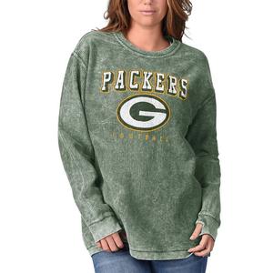 Женский удобный вельветовый пуловер G-III 4Her от Carl Banks Green Green Bay Packers, цвет Pkr Green