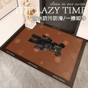 Budis Ковер 120х160 см для прихожей, из ПВХ кожи, нескользящий, моющийся, можно обрезать