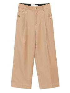 Feng Chen Wang брюки широкого кроя, коричневый