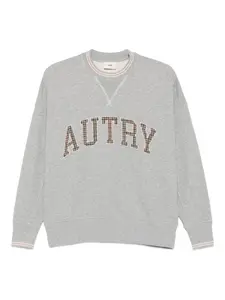 Клетчатая толстовка с вышивкой Autry, серый