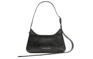 Acne Studios Сумка через плечо Platt Series из кракле кожи черная