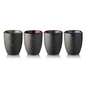 Термокружка Gastro черная/темная 0,27 л набор из 4 шт Bitz, красочный