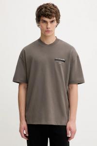 Хлопковая футболка REDACT SS CREW Allsaints, зеленый