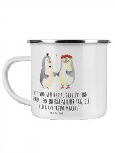 Кофейная кружка для свадебного торжества с надписью белого цвета Mr. & Mrs. Panda