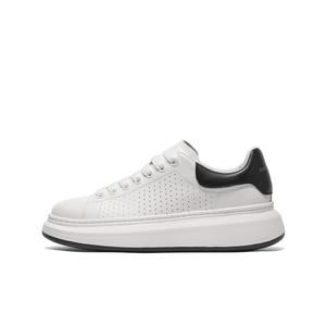 Стильные скейтбордические кроссовки мужские BELLE, белый/черный (с флисовой подкладкой)