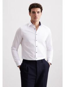 Seidensticker Деловая рубашка белого цвета