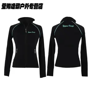 HEAD Тренировочный костюм для фигурного катания Yuzhen Jiezhuan, утепленный флис, с карманом и принтом, черный, размер M