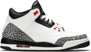 Кроссовки Air Jordan 3 Retro BG Infrared 23, белый