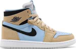 Кроссовки Wmns Air Jordan 1 High Zoom Comfort High Psychic Blue Sesame, синий