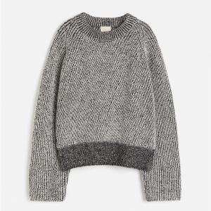 Свитер H&M Wool-blend, белый/черный