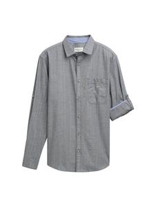 Рубашка обычного кроя на пуговицах TOM TAILOR, темно-синий