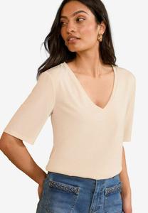 Базовая футболка REGULAR FIT Love & Roses, бежевый