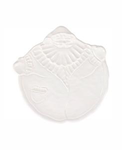 Pietra Natale Фигурная тарелка для салата Санта-Клауса VIETRI, белый