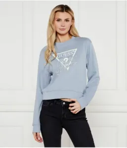 Толстовка regular fit Guess Jeans, небесно-голубой