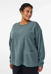 Флисовый джемпер Zizzi, Balsam Green