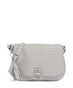 Сумка через плечо «русалка» из тисненой коровьей кожи Picard, серый