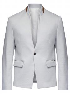 Ombre Блейзер для делового стиля Regular fit в светло-сером цвете