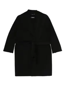 Пальто с поясом Месси 'S Max Mara, черный