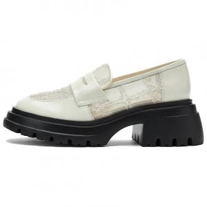 NINE WEST Лоферы женские черно-бежевые, цвет Ecru