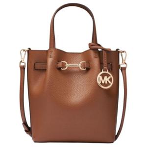 MICHAEL KORS Кожаная сумка через плечо из коровьей кожи, кроссбоди, маленькая женская сумка коричневого цвета