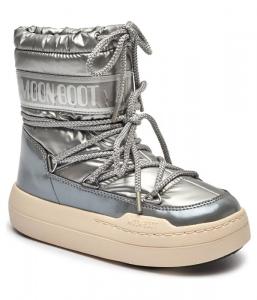 Ботинки детские Moon Boot зимние дутые, серый