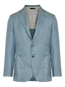 Однобортный блейзер Brioni, синий