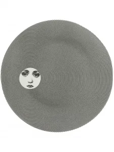 Полосатая тарелка, 26 см, Fornasetti, черный
