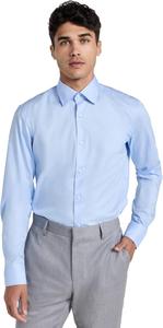 BOSS Мужская рубашка Slim Fit Easy Iron Cotton Poplin, Light Blue