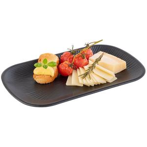 Поднос GN 1/4 "NERO" 26,5 x 16,2 см, высота 2,5 см, подходит для любых блюд и украшений Aps, черный