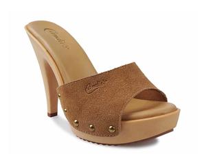 Сандалии Candie's Viviana OMG Platform Sandal, Tan Suede