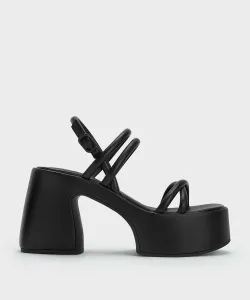 Сандалии на платформе Nerissa Charles & Keith, цвет Black