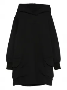 Платье с капюшоном Msgm Kids, черный
