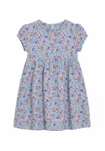 Платье повседневное, прямого кроя, с мелким цветочным принтом Jojo Maman Bébé, Fuchsia Pink