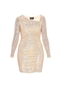 Faina Коктейльное платье в бежевом цвете