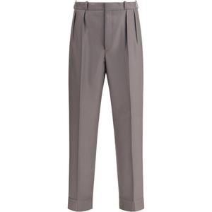 Прямые брюки со складками Maison Margiela, серый